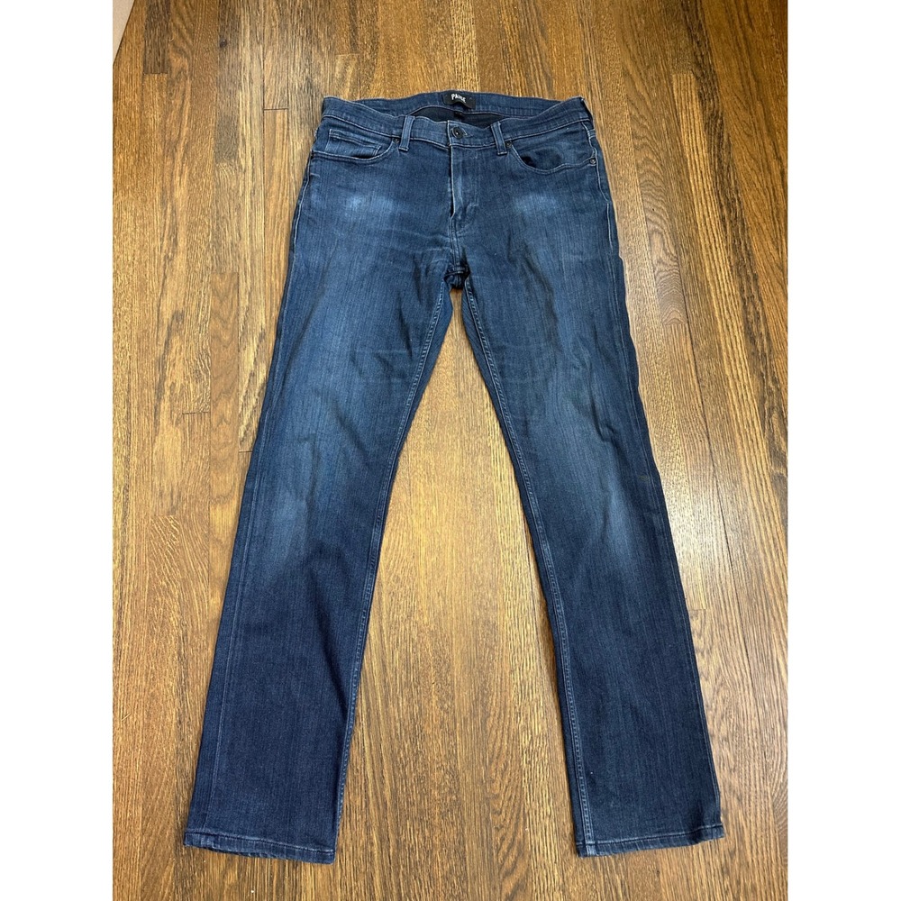 PAIGE Federal Slim Straight Leg Jeans Dark Wash Indigo Blue Size 32